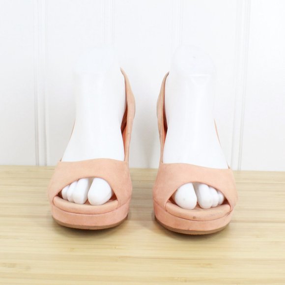 COLE HAAN Peep Toe Wedge Pump Heels Shoes 8.5 B - Picture 4 of 9